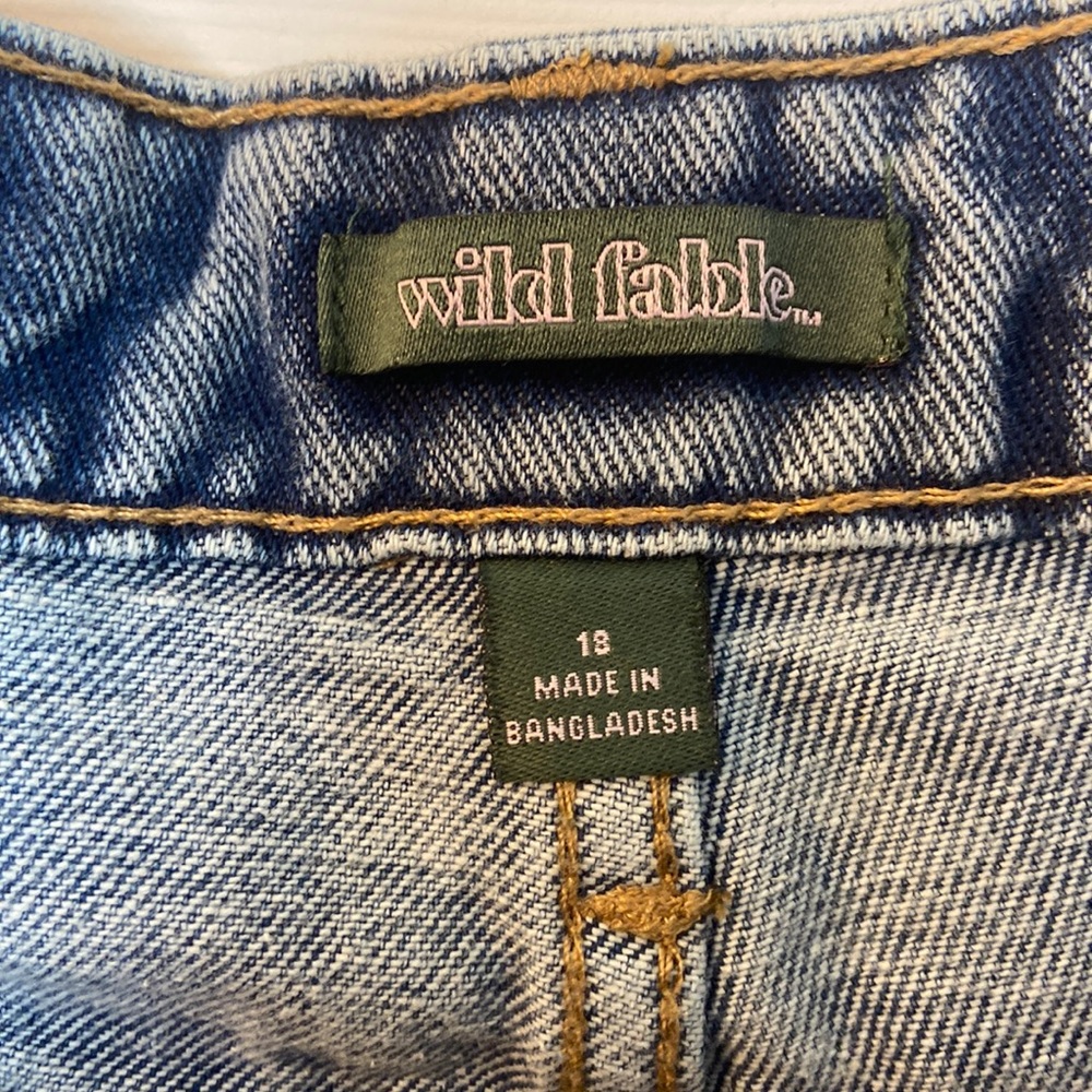 LAST CHANCE: NEW Wild Fable Distressed Cut-off Jean Shorts Size 18 - Picture 10 of 16